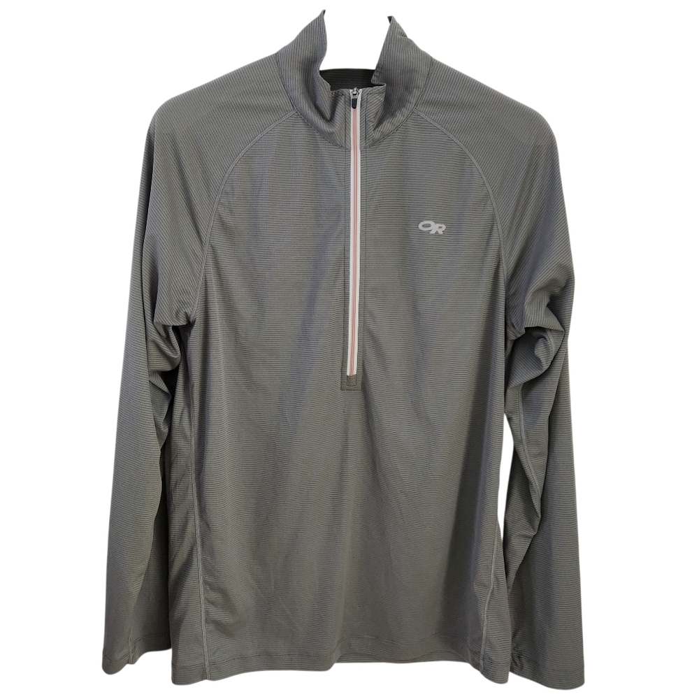 OUTDOOR RESEARCH Gray Quarter Zip Lightweight Pullover Activewear Top size m